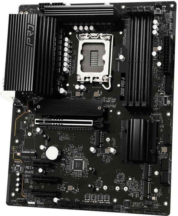 Image du produit AsRock Z890 Pro-A Intel DDR5 S1851 (LGA 1851, Intel Z890, ATX)