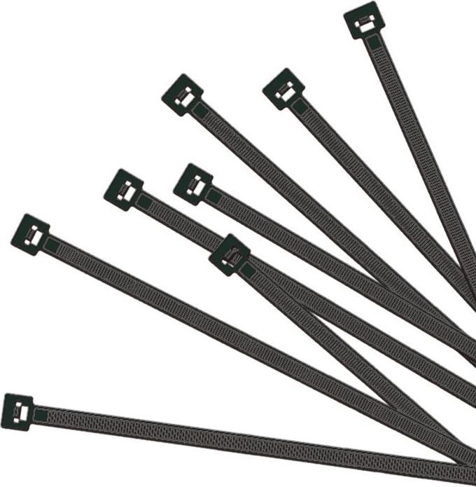Actual product image ProPlus Cable tie black 4.5x280mm 50 pcs. (Plastic cable ties, 140 mm, 50 pcs.)