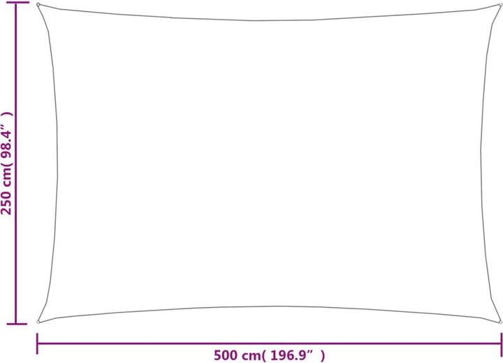 Produktbild vidaXL Sonnensegel (250 x 500 cm)