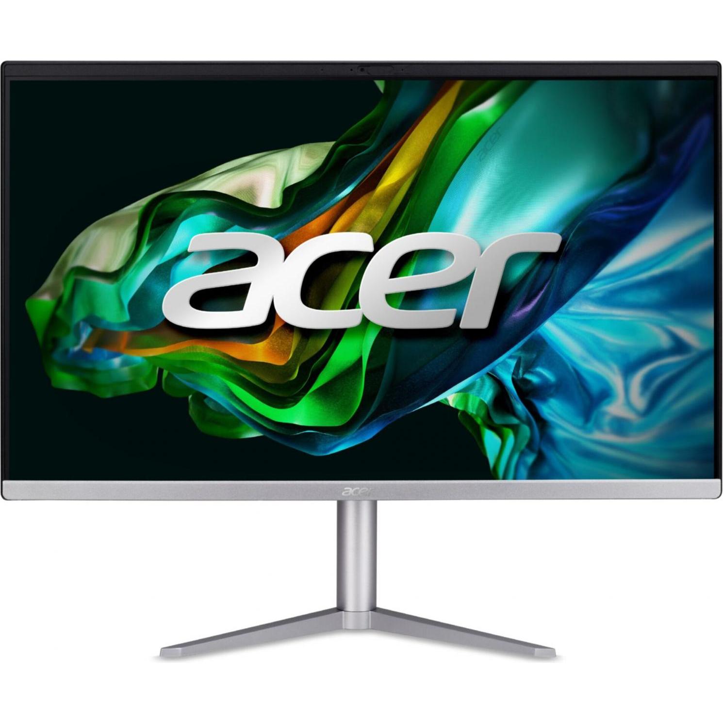 Acer Aspire C24-1300 Ryzen 3-7320U 2x4GB 256GBSSD W11H (AMD Ryzen 3 7320U, 8 GB, 256 GB), PC, Silber, Schwarz