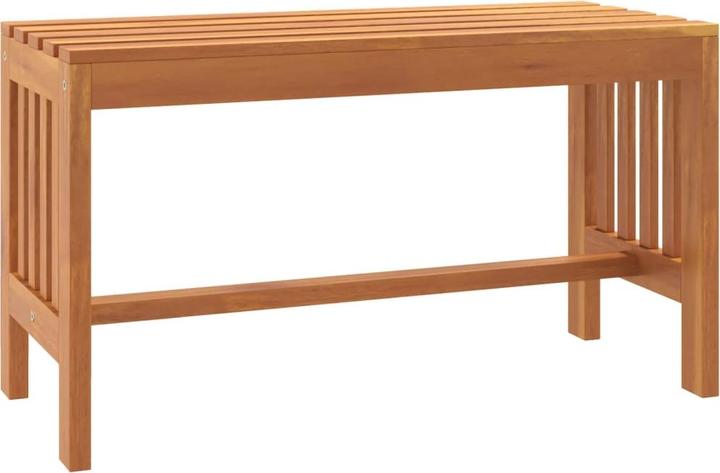 vidaXL Gartenbank 80 cm Massivholz Eukalyptus