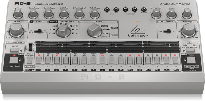 Productafbeelding Behringer RD-6 analogen rumpukone, harmaa