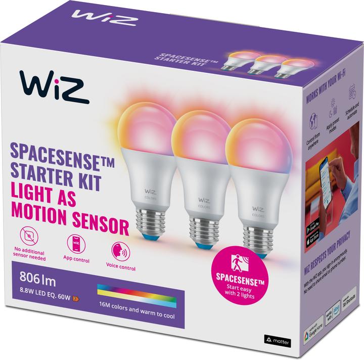 Actual product image WiZ 8720169075610 (E27, 806 lm, 3x)