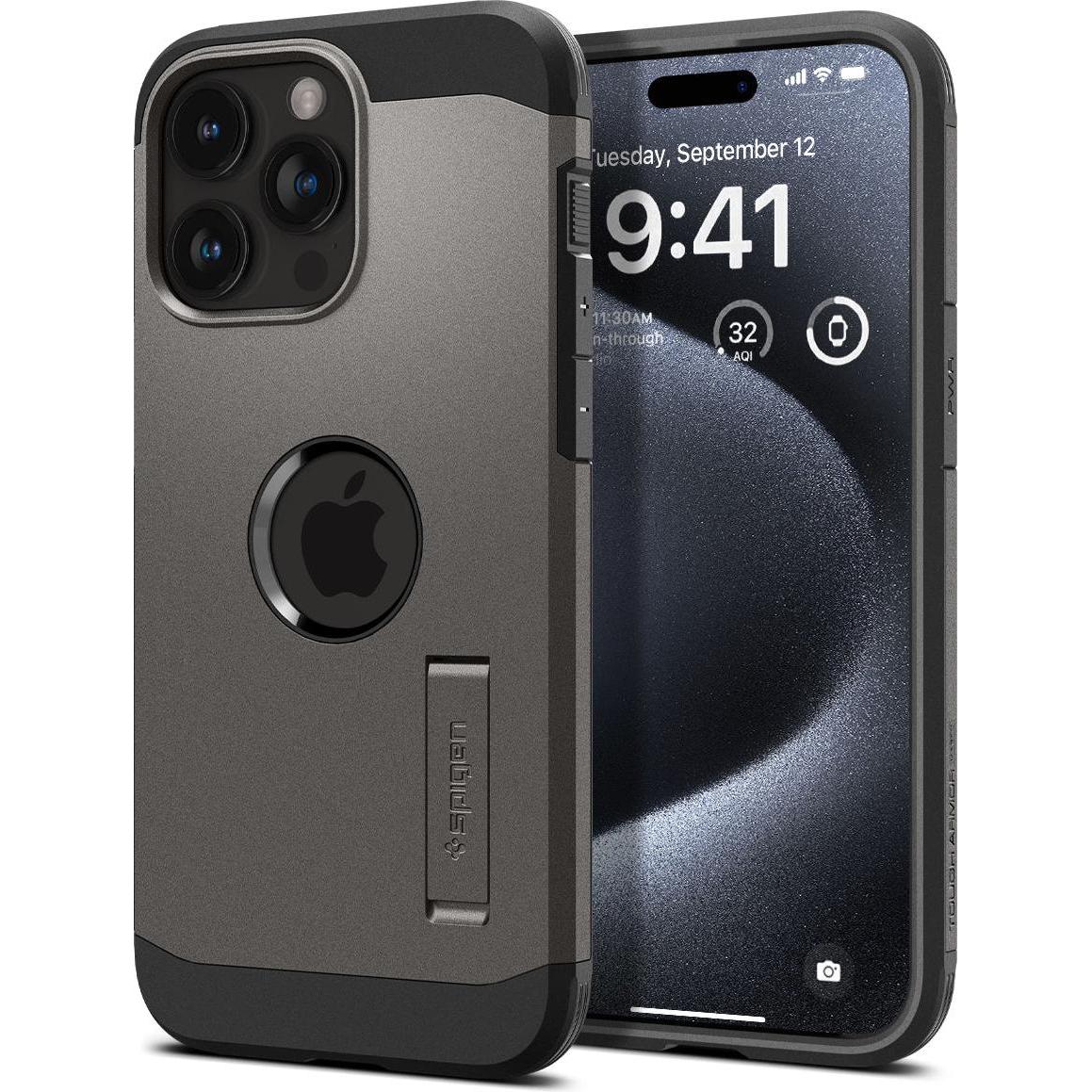 Spigen ACS06732 (Apple iPhone 15 Pro), Smartphone Hülle, Grau