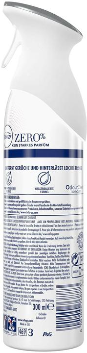 Actual product image Febreze ZERO%