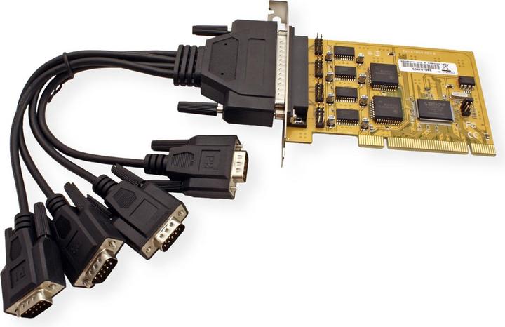 Actual product image Exsys EX-41054, Universal PCI to 4S RS-232 card, 32-bit