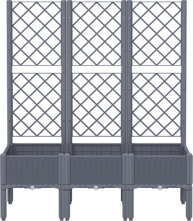 Actual product image VidaXL Planter with trellis PP