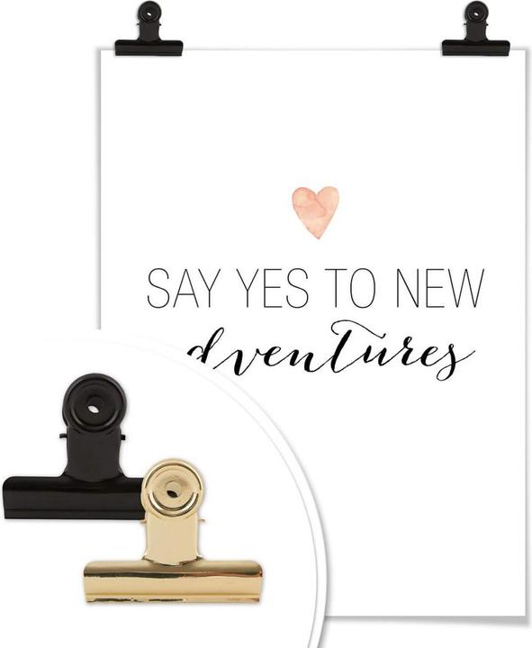 Produktbild Trenddeko Say yes to new adventures (60 x 80 cm)