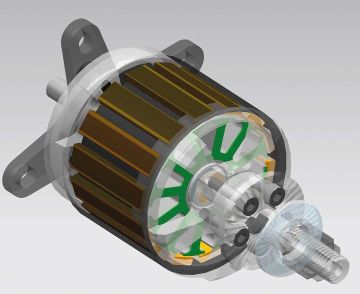 Actual product image Planet-Hobby joker 5060-9 v3 290 kv brushless motor