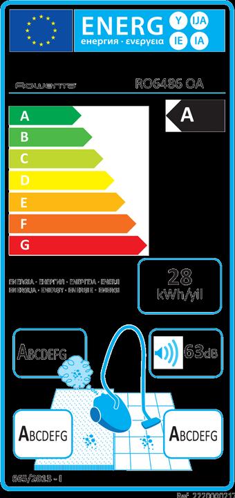 Label énergétique Rowenta Silence Force 4A