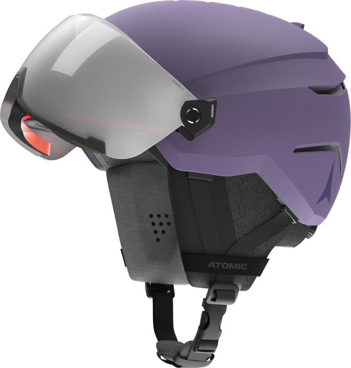 Atomic Savor Stereo Visor ski helmet (size: 51-55 cm, light purple)