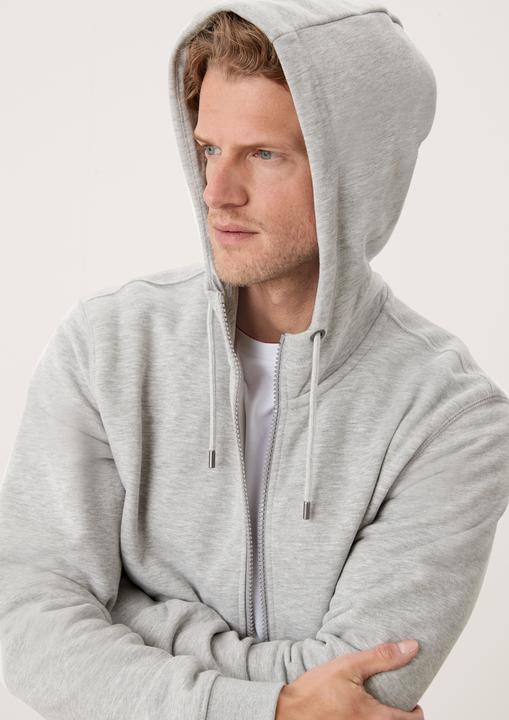 Produktbild S.Oliver Herren Sweatjacke langarm mit Kapuze Tasche Reissverschluss | 1 Stück (XL)