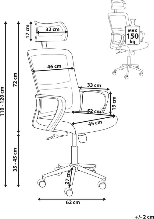 Immagine prodotto Beliani Monarch (35 - 45 cm)