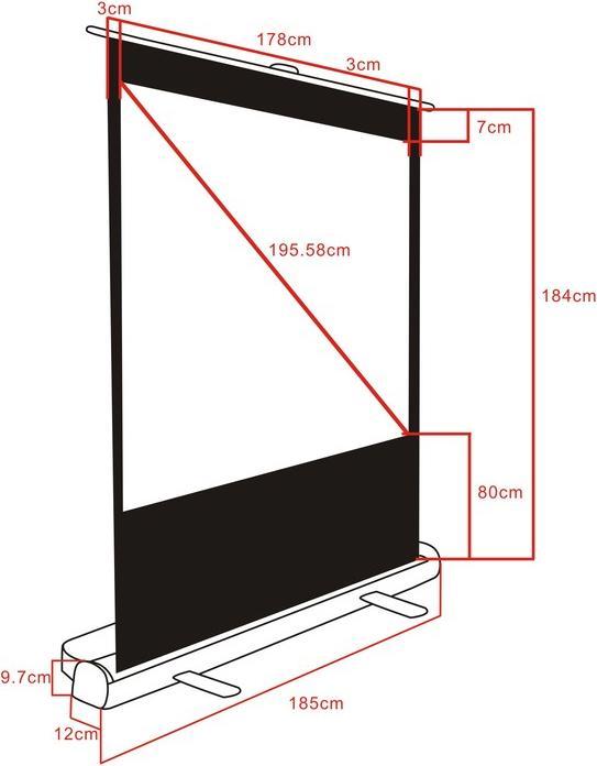 Actual product image Multibrackets Portable (77", 16:9)