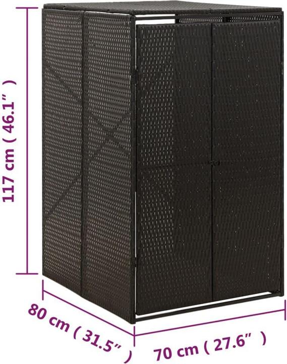 Produktbild vidaXL Mülltonnenbox für 1 Tonne