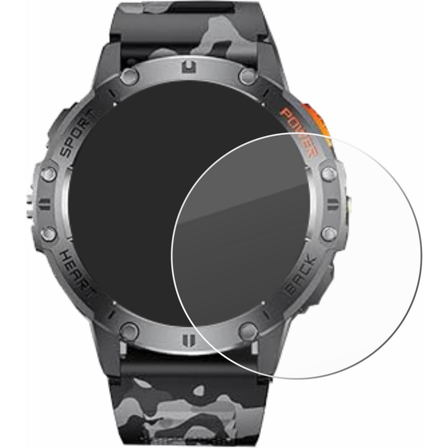 Thumbnail - Savvies Panzerglas Displayschutz 9H Schutzglas Glas Klar Transparent, Smartwatch Schutzfolie, Transparent