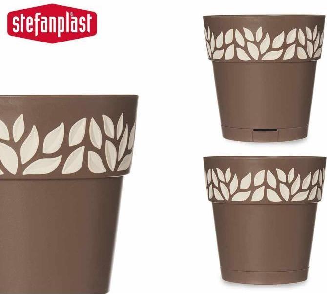 Kerbl Stefanplast Vase Cloe Round Water Reserve Turtledove (15 x 15 cm)