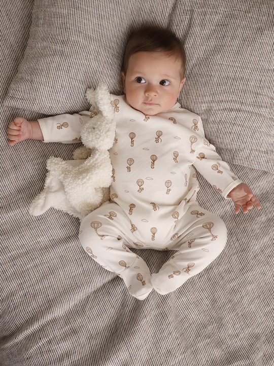 Image du produit Vertbaudet Bio-Kollektion: 2er-Pack Baby Strampler mit Heissluftballons (62)