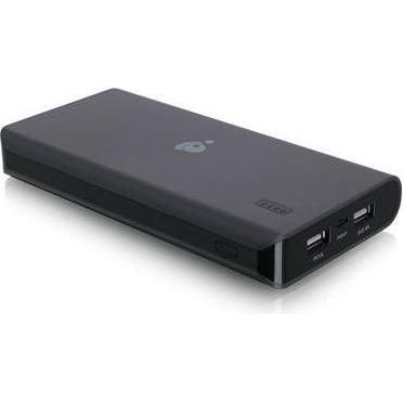 Iogear GearPower 16,000mAh Capacity (16000 mAh, 59.20 Wh), Powerbank, Schwarz