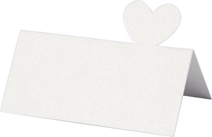 Produktbild Creativ Company Tischkarte Herz 8 x 8.5 cm, 20 Stück, Chamois (8 x 8.5 cm, 120 g/m²)