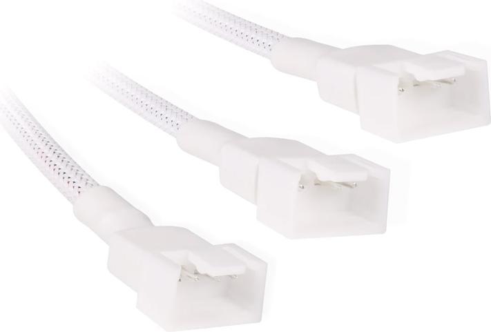 Produktbild Alphacool LK Y-Splitter 4-Pin auf 3x 4-Pin PWM 30cm wei?? (Weiss)
