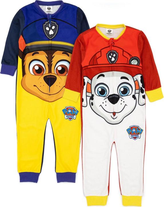 Produktbild Paw Patrol Childrens/Kids Chase & Marshall Sleepsuit (Pack of 2) (98)