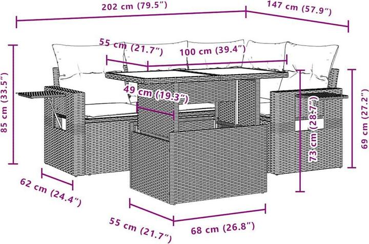 Produktbild vidaXL Jaden