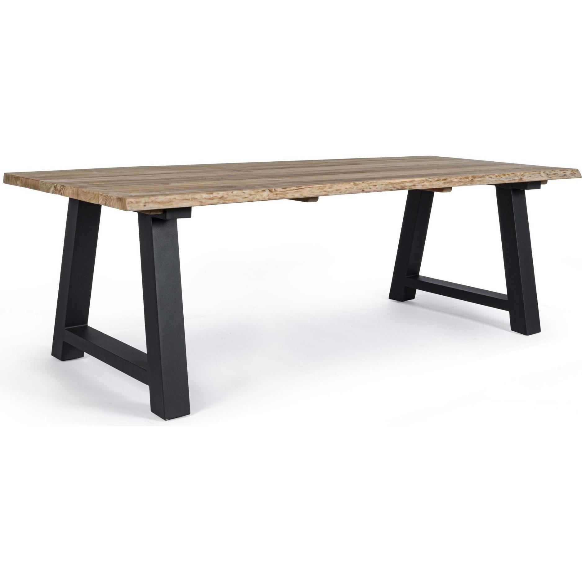 Bizzotto, Gartentisch + Balkontisch, Gartentisch Rolland anthrazit (240 cm)