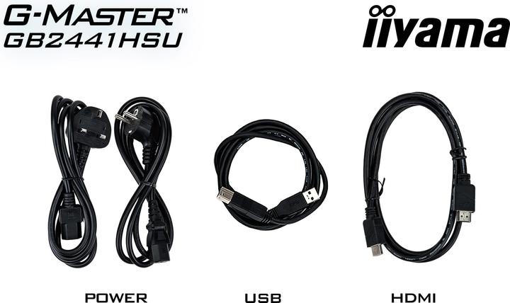 Image du produit iiyama 60.5cm (23.8") GB2441HSU-B1 16:9 HDMI+DP+2xUSB (1920 x 1080 pixels, 23.80")