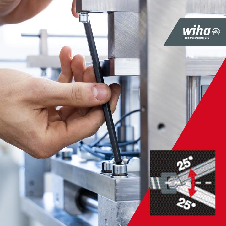 Actual product image Wiha Angled hex key set with ball point