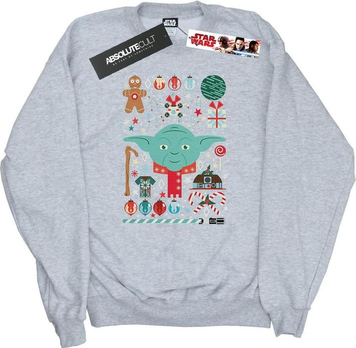 Actual product image Star Wars Mens Yoda Christmas Sweatshirt (4XL)