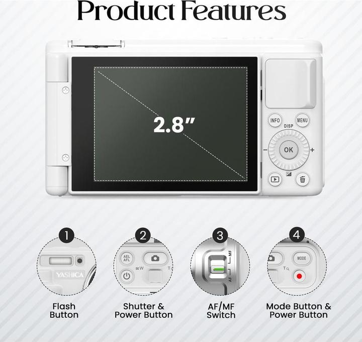 Immagine prodotto Yashica Città 200 (4.9 - 49 mm, 13 Mpx)