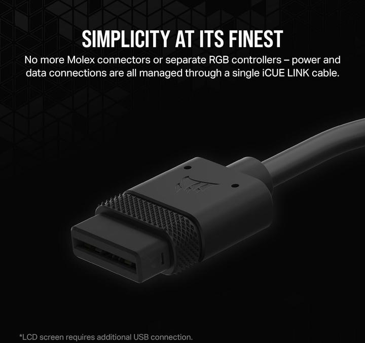 Produktbild Corsair Pump Res Unit, XD5 ELITE LCD WHITE (D5 Pump reservoir unit)