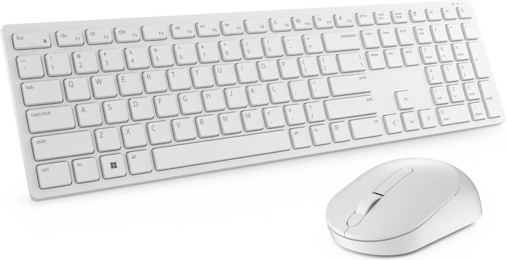 Produktbild Dell Pro Wireless Keyboard and Mouse KM5221W French AZERTY - White (FR, Kabellos)