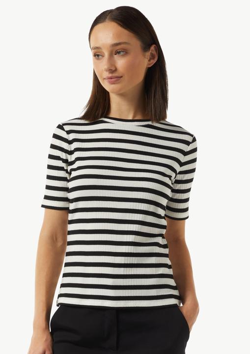 Actual product image Comma T-Shirt Ringel-T-Shirt aus Rippware (46)