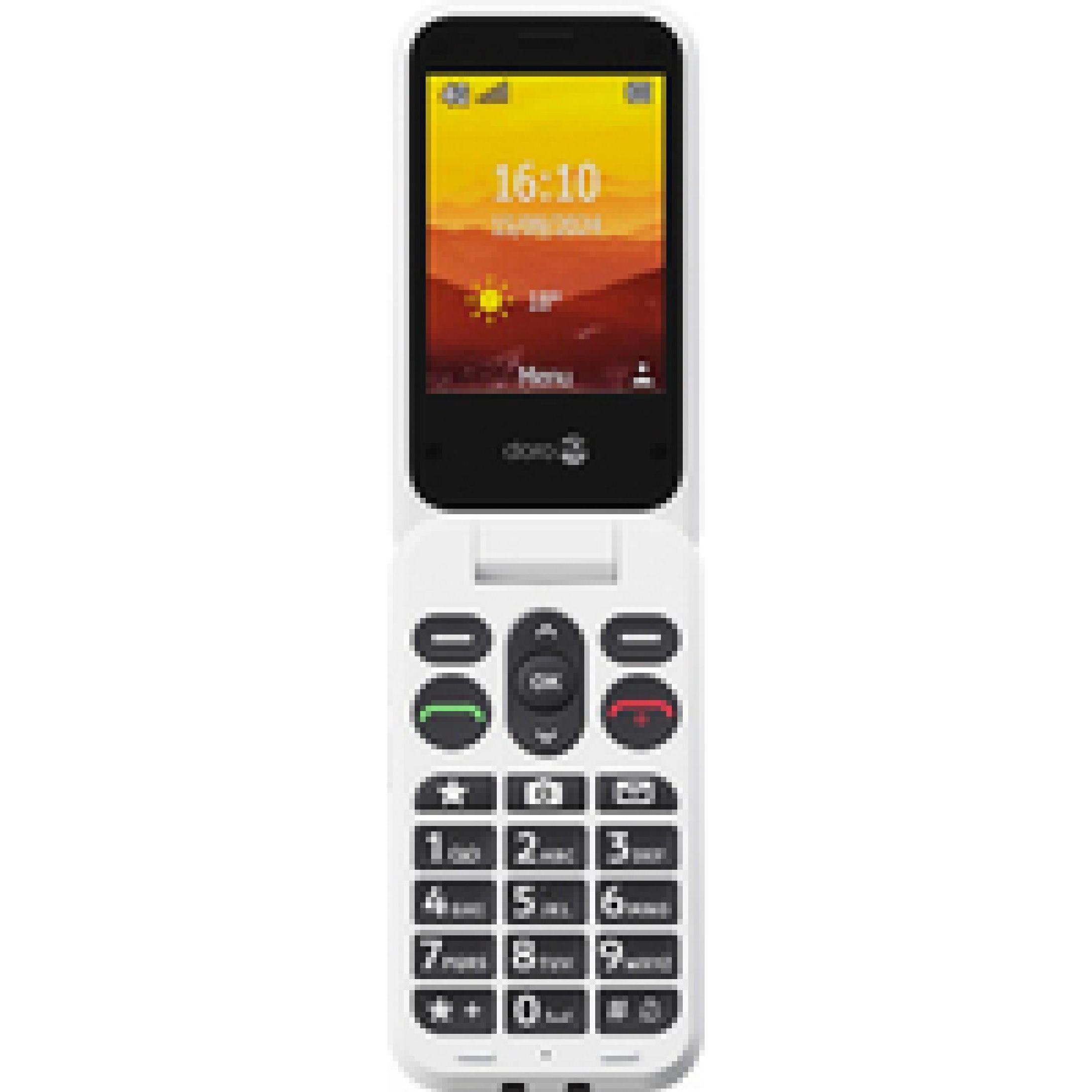 Doro Leva L20, Clamshell, Single SIM, 7,11 cm (2,8"), 2 MP, 1150 mAh, Rot, Weiss (2.80", 2 Mpx, 4G), Tastenhandy, Rot, W...
