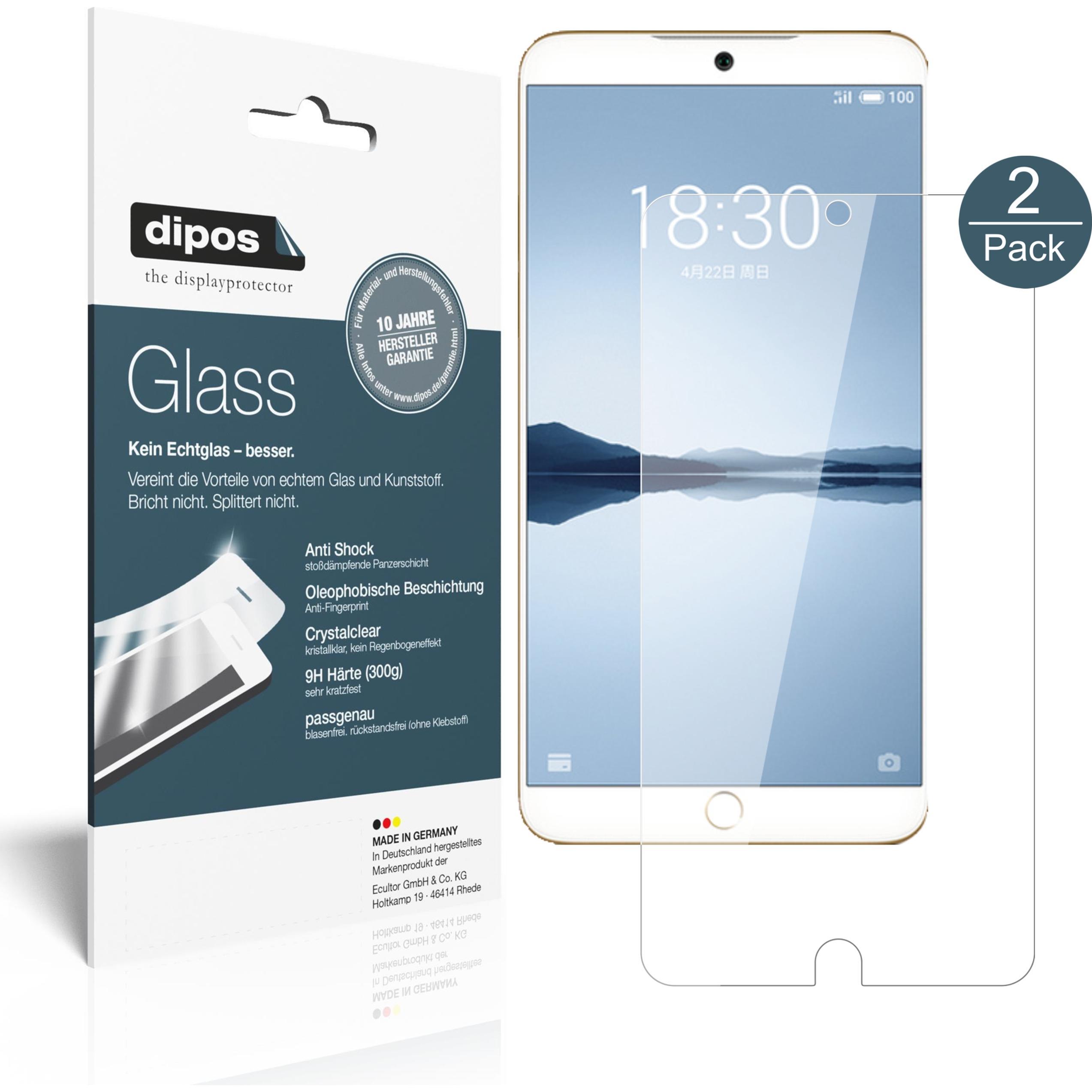Dipos Displayschutz Anti-Shock (1 Stück, Meizu 15 Plus), Smartphone Schutzfolie, Transparent