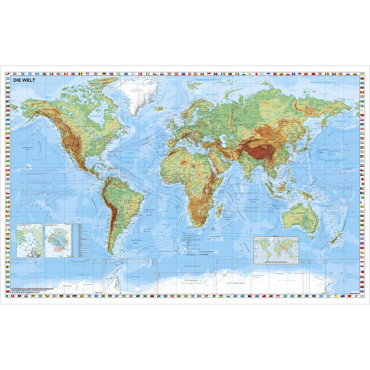 Stiefel Eurocart Stiefel Wandktn.Klein. Weltkte.phys. (35198258)