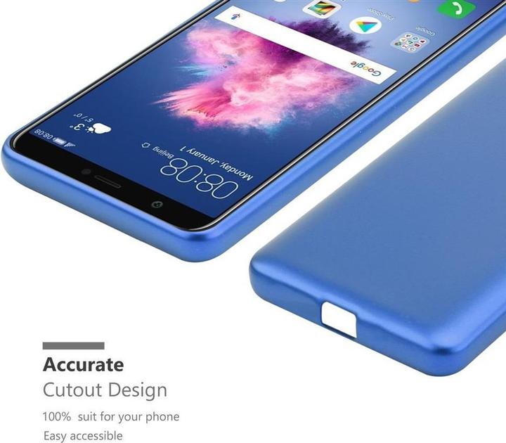 Actual product image Cadorabo TPU Matt Metallic Cover (Huawei Enjoy 7S, Huawei P Smart (2018))