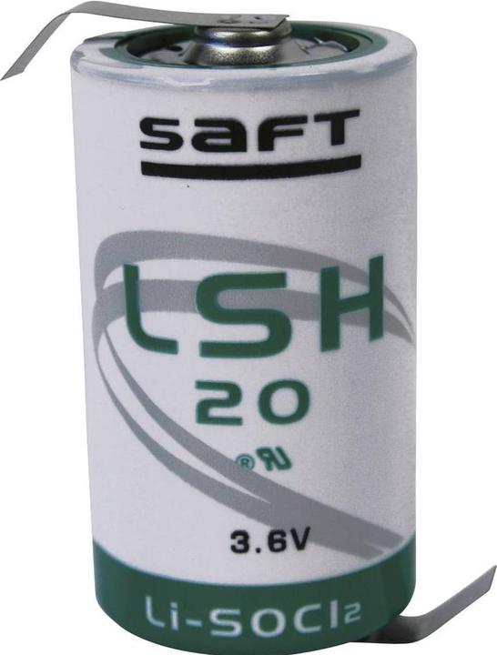 Actual product image Saft LSH 20 HBG special battery mono (D) Z-solder tag lithium 3.6 V 13000 mAh 1 S (13000 mAh)