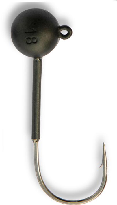 Actual product image HRH Tungsten Jig Head BIG 14.0g Gr. 7/0, Black