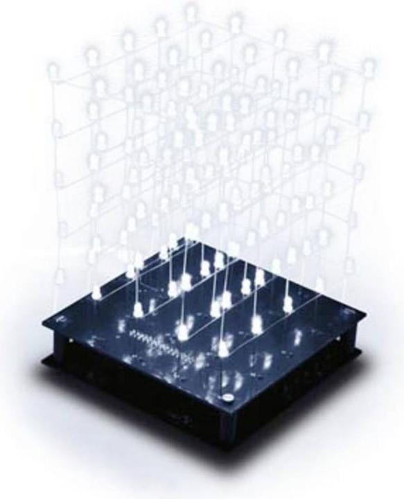 Actual product image Whadda WSL8018W LED Kit 3D LED Cube 5 x 5 x 5 (white LED) (Electronics kit)