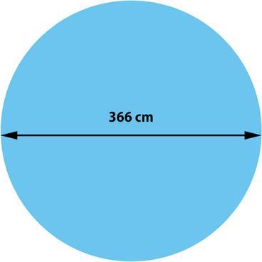 Produktbild Swisshandel24 Pool-Abdeckung Wärmeplane Abdeckplane Solarplane Solarabdeckung, Stärke: 400 µm - rund 3,66m blau