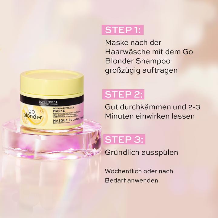 Image du produit John Frieda Sheer Blonde Go Blonder Masque réparateur intensif (250 ml)