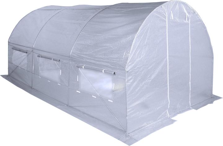 Actual product image FunFit Arched greenhouse White with vents 300x600-18m2 (White)