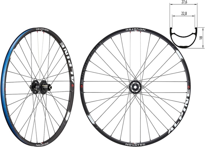 Produktbild Novatec Alpine Disc Laufradsatz 29"10s (Laufradsatz, 29")