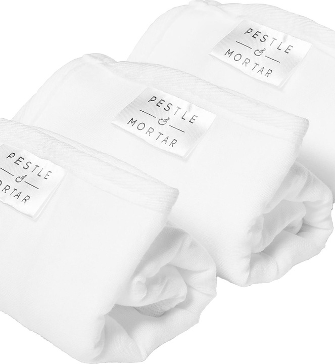 Produktbild Pestle & Mortar Double Sided Face Cloths - Pack of 3 (Reinigungstücher, 1 ml)