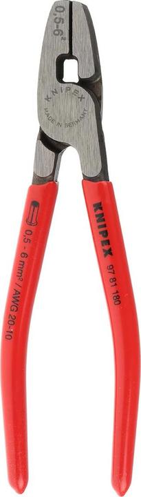 Actual product image Knipex Crimping Pliers for wire ferrules (180 mm)