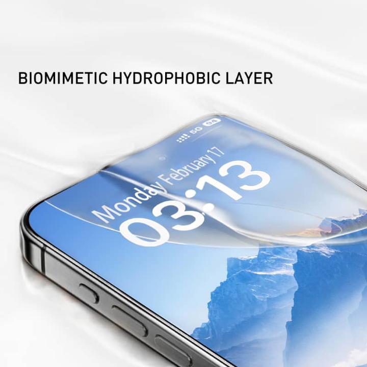Actual product image Mx. Moox CORNING iPhone 15 Pro - Tempered Glass / Panzerglas - 3D (1 Piece, Apple iPhone 15 Pro)
