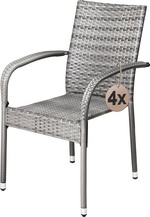 Produktbild Casaria Polyrattan Gartenstühle